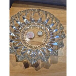 vintage kig indonesia large crystal ashtray Clean New Condition